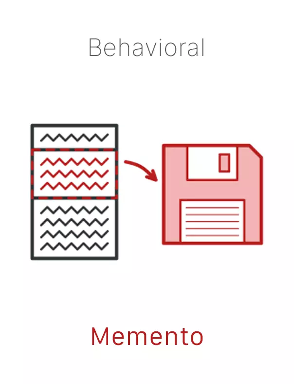 A paper document being saved into a floppy disc. Click for definition of memento.