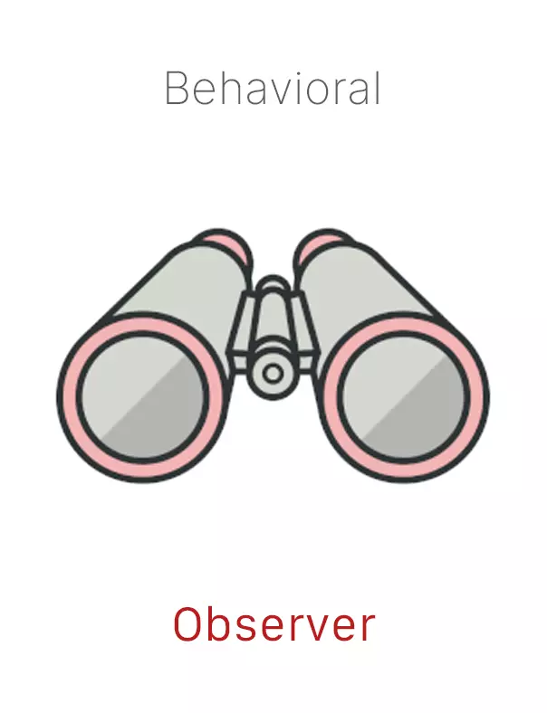 Gray binoculars facing towards the viewer. Click for definition of observer.